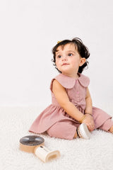 Urban Cut Pink Seersucker Stripe Infant 2-Piece Set-K0014