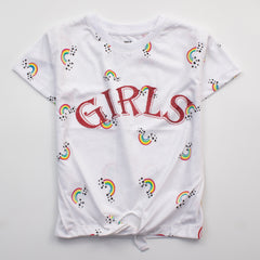 Kjunction Girls H/S T Shirt Code - ( Girls Rainbow)