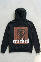 Urban Cut Cracked Art Hoodie | Double Layer Cotton