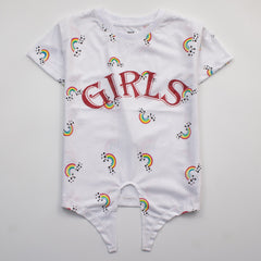 Kjunction Girls H/S T Shirt Code - ( Girls Rainbow)