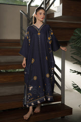 Everywear by Qariney Stitched 2 Piece Collection'2025-Indigo Kaftaan