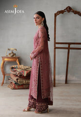 Asim Jofa Stitched 3 Piece Luxury Pret Suit-AJLPN-03 Embroidered Poly Net Stitched 3pcs
