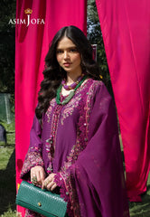 Asim Jofa Unstitched 3 Piece Luxury Lawn Suit-AJULW-07 Embroidered Lawn Unstitched 3 Pcs