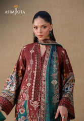 Silk Grandeur By Asim Jofa Unstitched 3 Piece Winter Suit-AJULSC-07