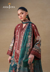 Silk Grandeur By Asim Jofa Unstitched 3 Piece Winter Suit-AJULSC-07