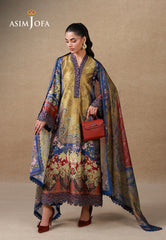 Silk Grandeur By Asim Jofa Unstitched 3 Piece Winter Suit-AJULSC-01