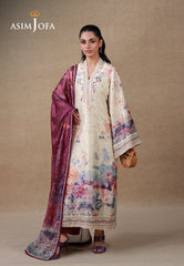 Silk Grandeur By Asim Jofa Unstitched 3 Piece Winter Suit-AJULSC-02