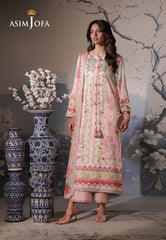 Asim Jofa Unstitched 3 Piece Charmeuse Silk Edit Suit-AJCS-10
