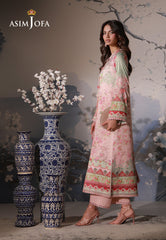 Asim Jofa Unstitched 3 Piece Charmeuse Silk Edit Suit-AJCS-10