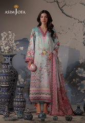 Asim Jofa Unstitched 3 Piece Charmeuse Silk Edit Suit-AJCS-05