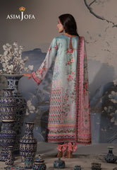 Asim Jofa Unstitched 3 Piece Charmeuse Silk Edit Suit-AJCS-05