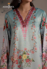 Asim Jofa Unstitched 3 Piece Charmeuse Silk Edit Suit-AJCS-05