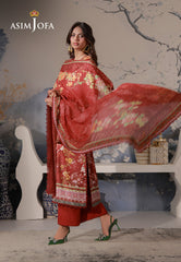 Asim Jofa Unstitched 3 Piece Charmeuse Silk Edit Suit-AJCS-03