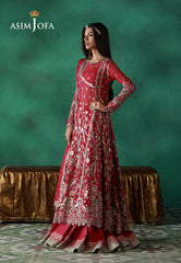 Asim Jofa Unstitched 3 Piece Wedding Festive Suit-AJULN-01 Embroidered Chiffon Unstitched 3 Pcs