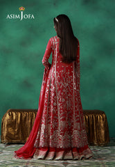 Asim Jofa Unstitched 3 Piece Wedding Festive Suit-AJULN-01 Embroidered Chiffon Unstitched 3 Pcs