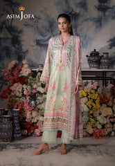 Asim Jofa Unstitched 3 Piece Charmeuse Silk Edit Suit-AJCS-07