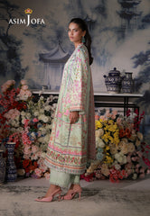 Asim Jofa Unstitched 3 Piece Charmeuse Silk Edit Suit-AJCS-07