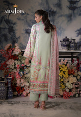 Asim Jofa Unstitched 3 Piece Charmeuse Silk Edit Suit-AJCS-07