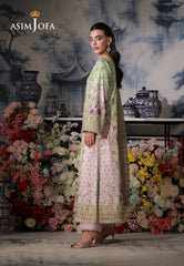 Asim Jofa Unstitched 3 Piece Charmeuse Silk Edit Suit-AJCS-01