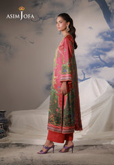 Asim Jofa Unstitched 3 Piece Charmeuse Silk Edit Suit-AJCS-08