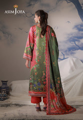 Asim Jofa Unstitched 3 Piece Charmeuse Silk Edit Suit-AJCS-08