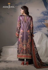 Asim Jofa Unstitched 3 Piece Charmeuse Silk Edit Suit-AJCS-09
