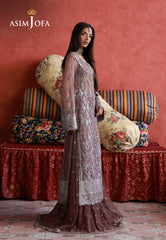 Asim Jofa Unstitched 3 Piece Wedding Festive Suit-AJULN-14 Embroidered Net Unstitched 3 Pcs
