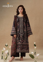 Aj Prints By Asim Jofa Unstitched 3 Piece Emb Cambric Suit-AJUBEP-06