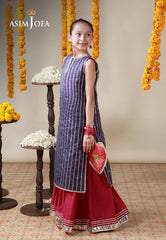 Asim Jofa Stitched Luxury Formals Kids Suit-AJKL-08