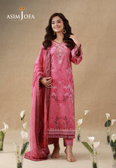 Aj Prints By Asim Jofa Unstitched 3 Piece Emb Cambric Suit-AJUBEP-02