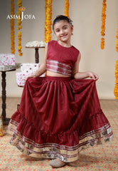 Asim Jofa Stitched Luxury Formals Kids Suit-AJKL-09