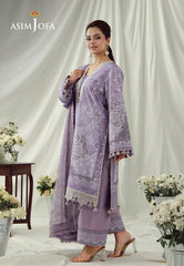 Aj Prints By Asim Jofa Unstitched 3 Piece Emb Cambric Suit-AJUBEP-08