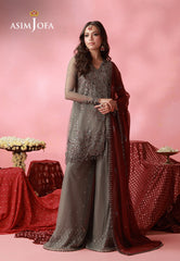 Asim Jofa Unstitched 3 Piece Formals Festive Wear Suit-AJUFC-14