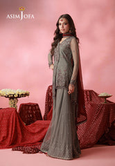 Asim Jofa Unstitched 3 Piece Formals Festive Wear Suit-AJUFC-14