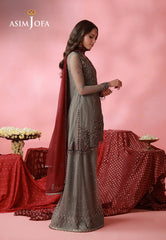 Asim Jofa Unstitched 3 Piece Formals Festive Wear Suit-AJUFC-14