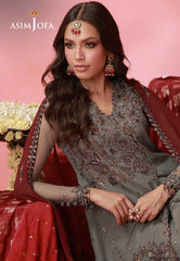 Asim Jofa Unstitched 3 Piece Formals Festive Wear Suit-AJUFC-14