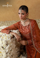 Asim Jofa Unstitched 3 Piece Wedding Festive Suit-AJULN-20 Embroidered Net Unstitched 3 Pcs