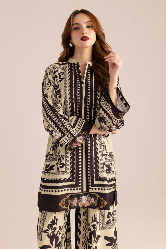 Yaaqot Stitched 2 Piece Lawn Collection-Subh Dgn # 07