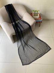 Deck Up Chiffon Dupatta - Black - D#4