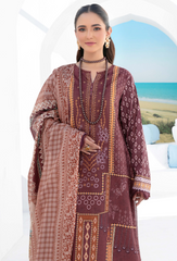 Saira Bano By Humdum Unstitched 3 Piece Emb Lawn Collection'2024