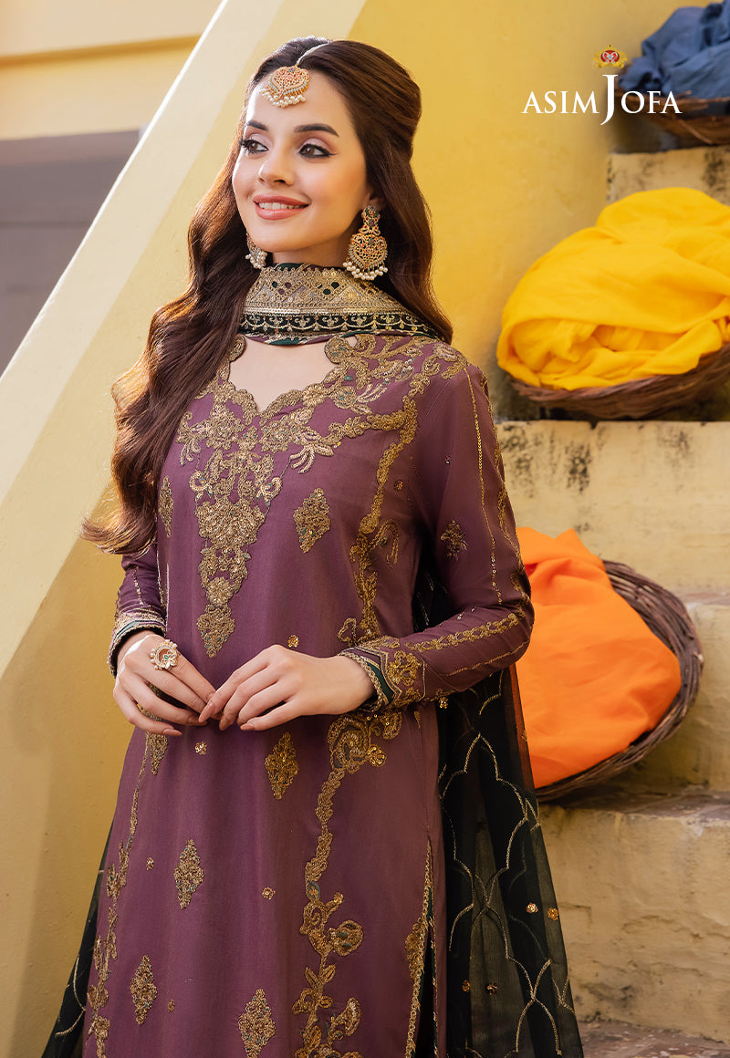 Asim Jofa Abresham '23 Ajab-17 Embroidered Lawn Silk 3 Pcs