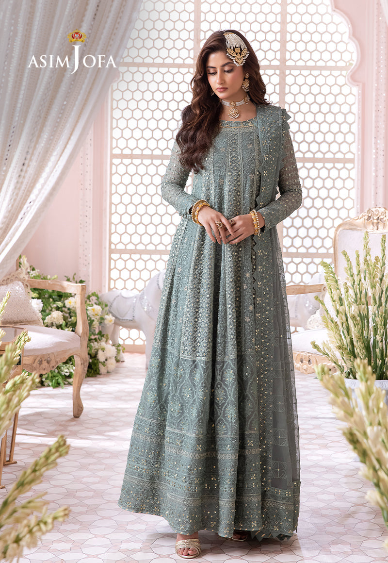 Asim Jofa Chandni '23 Ajcc-07 Designers Stitched Embroidered Chiffon 3 Pcs