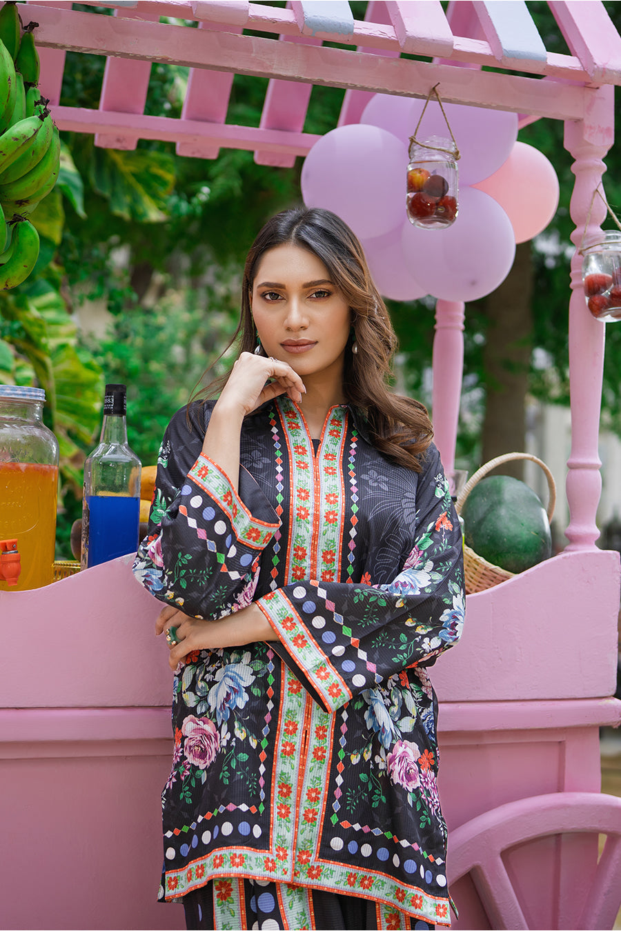 Sip N Style by Opole Stitched 2 Piece Summer Collection'2025-Midnight Sangria