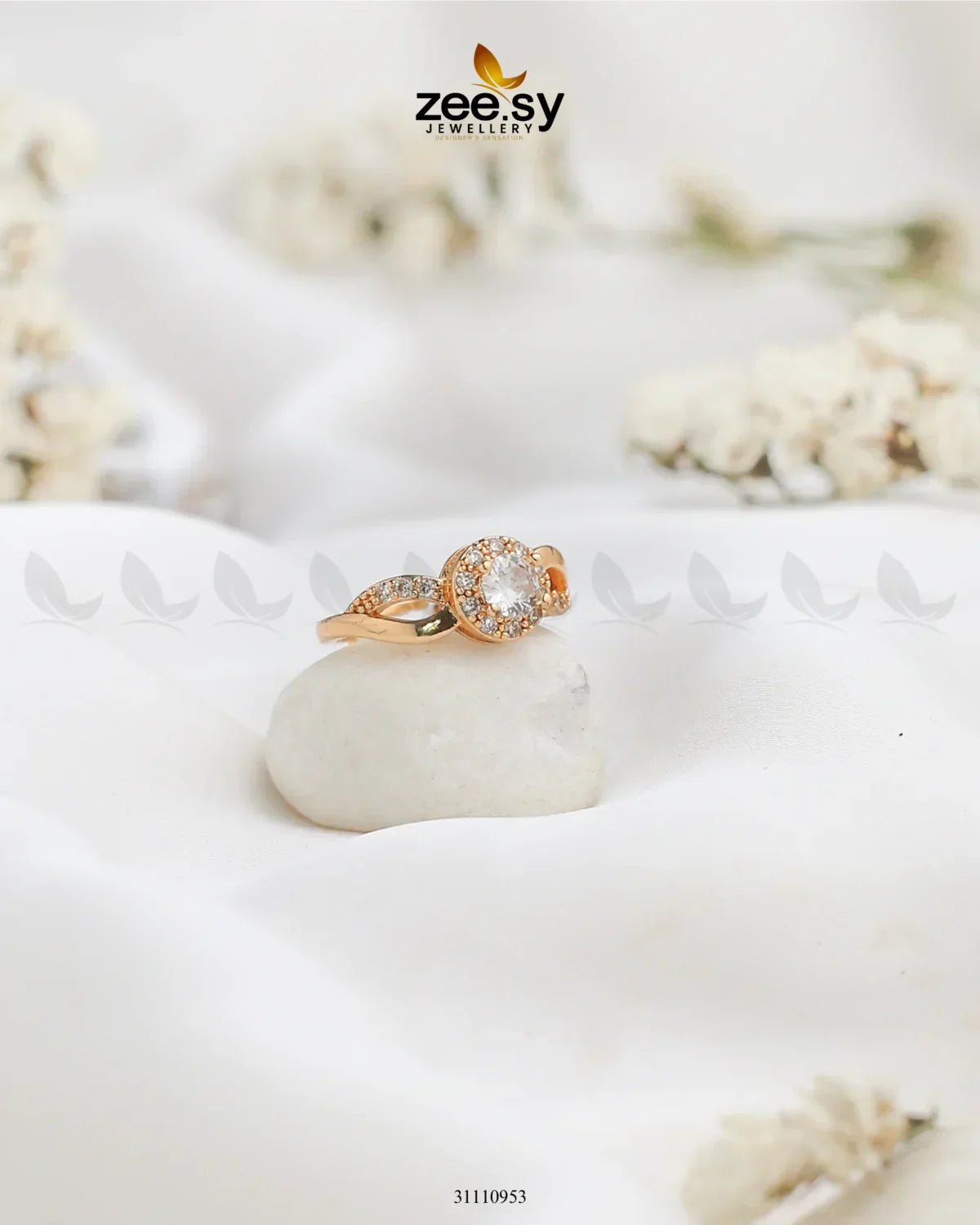 Veyra Ring Golden - Zeesy Jewellery