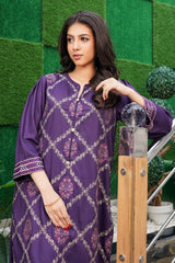 Earthen Tones By G Basics Gulmina Stitched 2 Piece Winter Suit-Lavender (2PC)