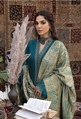 Denara By Humdum Unstitched 3 Piece Winter Shawl Collection'2024