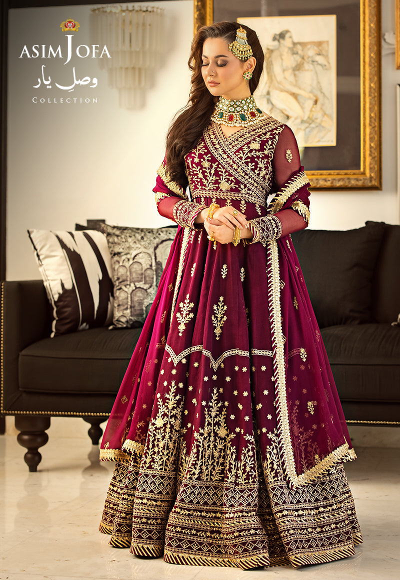Asim Jofa Designers Limited Edition Ajvyd-04 Embroidered Stitched 3 Pcs