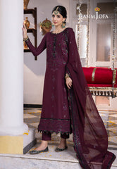 Asim Jofa Abresham '23 Ajab-05 Embroidered Lawn Silk 3 Pcs