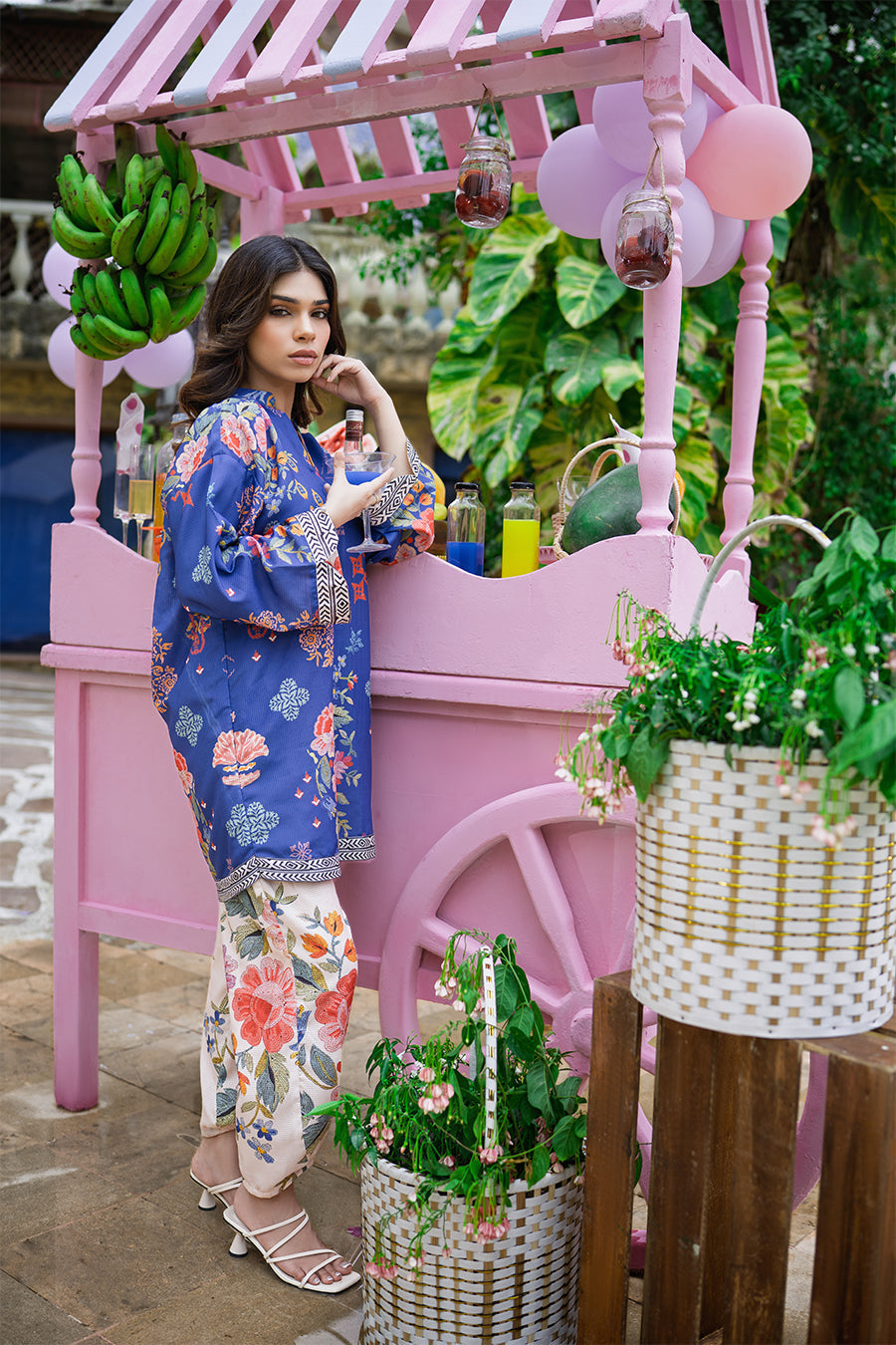 Sip N Style by Opole Stitched 2 Piece Summer Collection'2025-Blue Lagoon