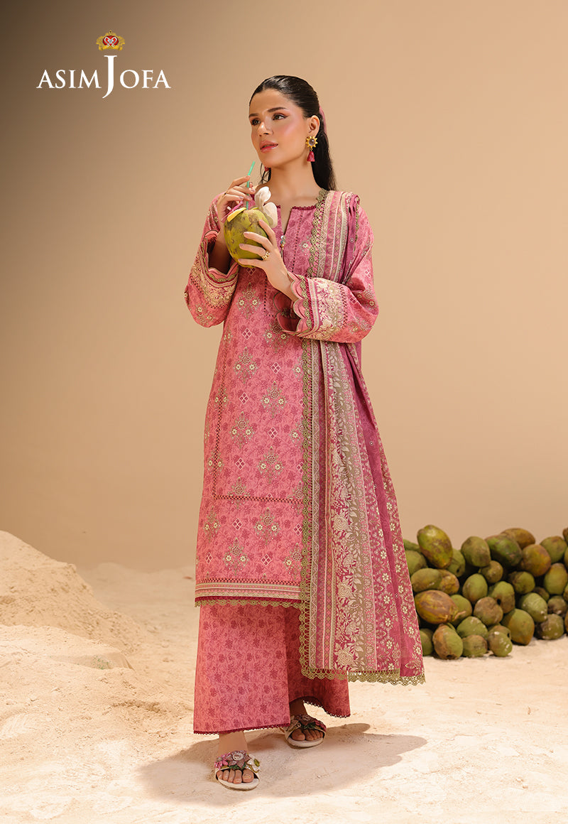Rhapsody By Asim Jofa Unstitched 3 Piece Summer Collection'2025 Ajubu-28